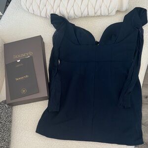 House of CB Navy Long Sleeve Dress